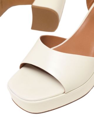 Women's Leather Platform Sandals 