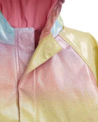 Girls' Unicorn Sparkle Print Magnetic Raincoat - Little Kid, Big Kid