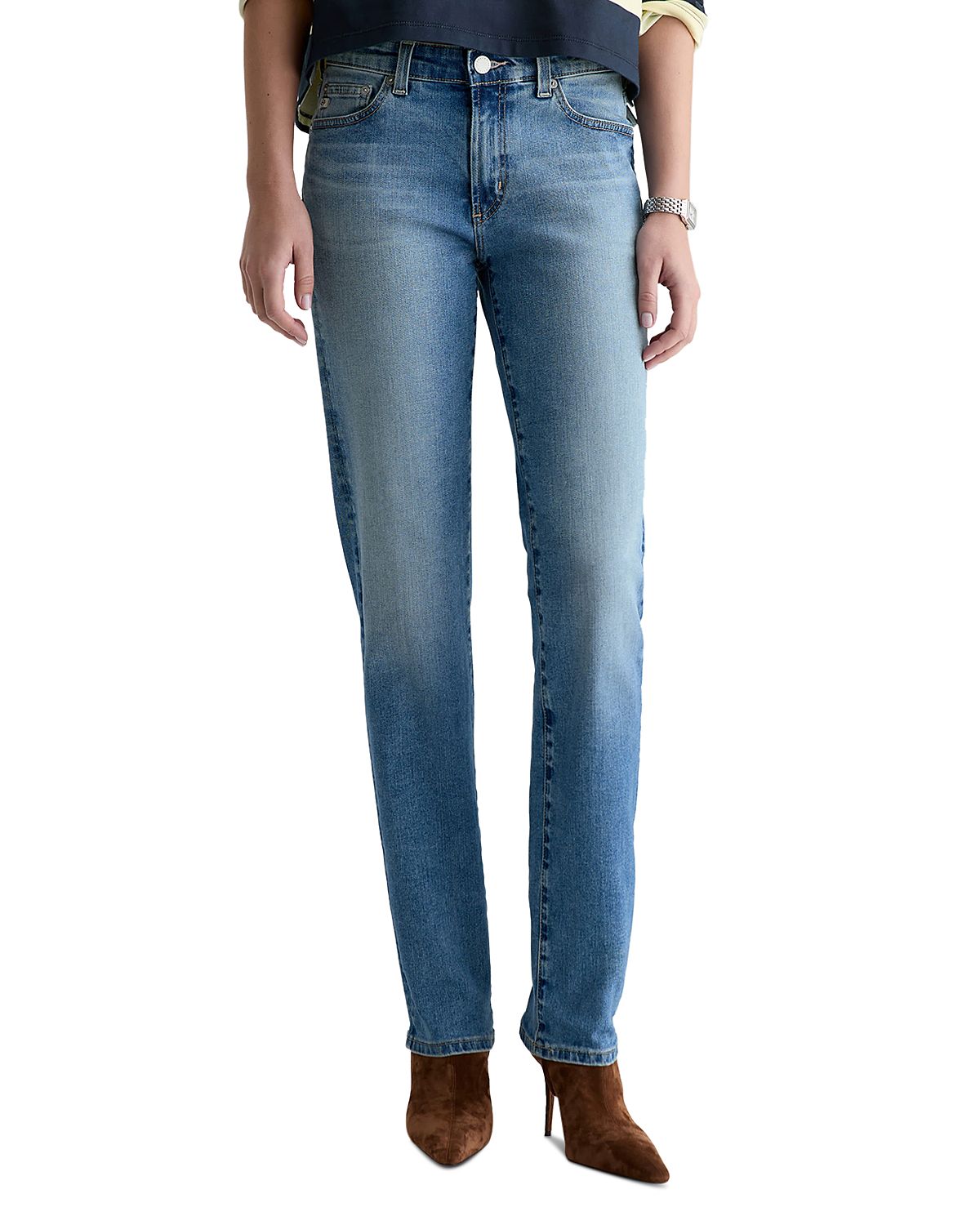 Ag Sandra Low Rise Straight Jeans