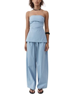 Strapless Tie Back Top