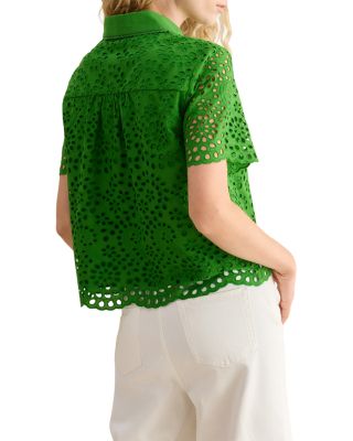 Caroline Eyelet Embroidered Blouse