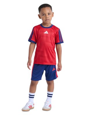 Boys' Short Sleeved Printed Tee & Shorts Set - Little Kid