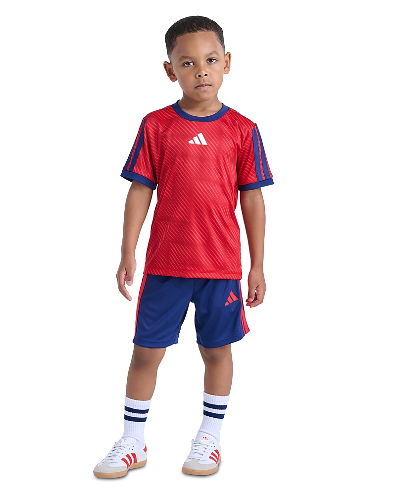 Adidas Boys' Short Sleeved Printed Tee & Shorts Set - Little Kid