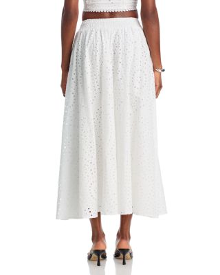 Eyelet Sleeveless Tank & Eyelet Midi Skirt - Exclusive