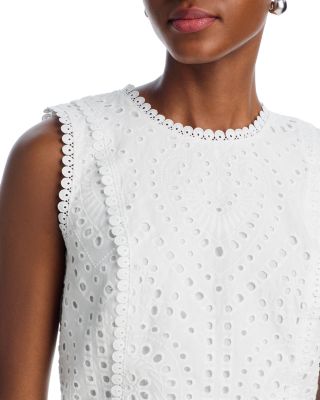 Eyelet Sleeveless Tank & Eyelet Midi Skirt - Exclusive