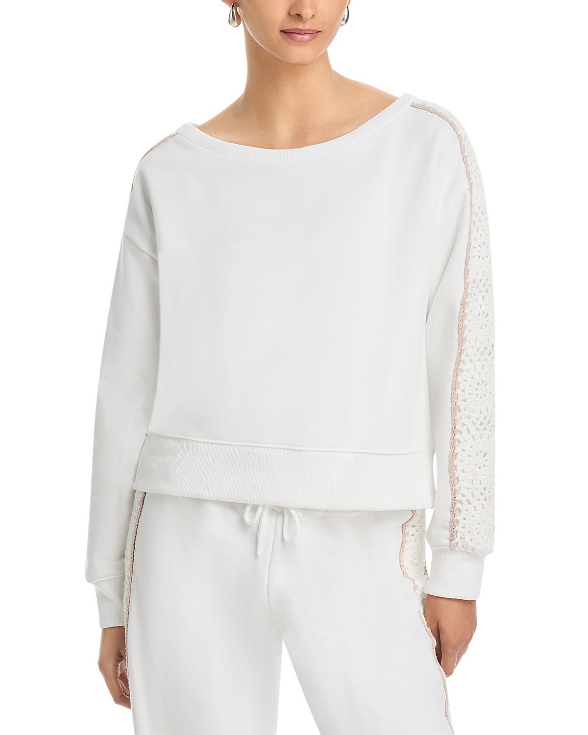 Vintage Havana French Terry Off Shoulder Sweatshirt