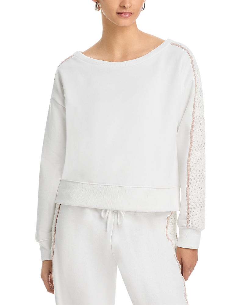 Vintage Havana French Terry Off Shoulder Sweatshirt