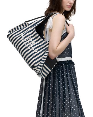 The Sack Belted Stripe Canvas Bag