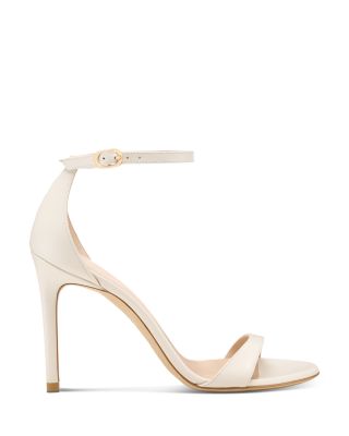 Women's Nudist Leather High Heel Sandals