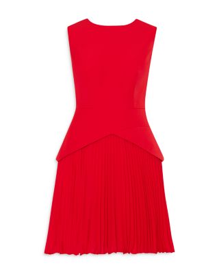 Haddy Mixed Media Pleated Dress