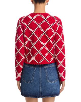 The Crochet Diamond Cardigan Sweater 