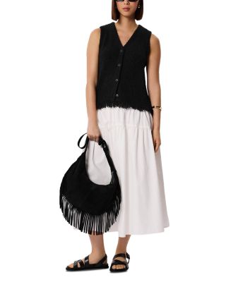 Cotton Blend Boucl&eacute; Tank Top