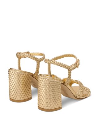 Women's Alyssa Woven Leather High Heel Sandals