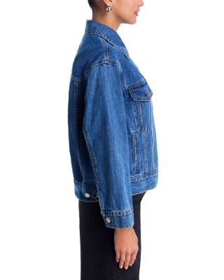 Oversized Denim Jacket in Medium Wash