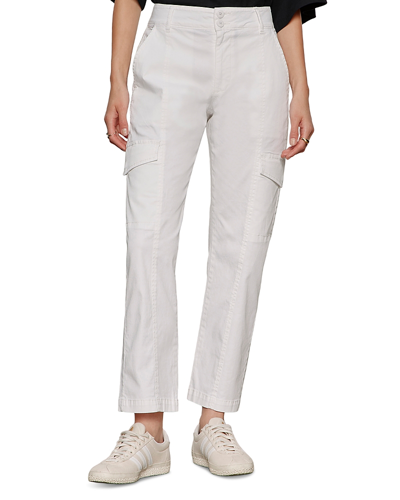 Sanctuary Rebel High Rise Straight Crop Jeans in Chalk