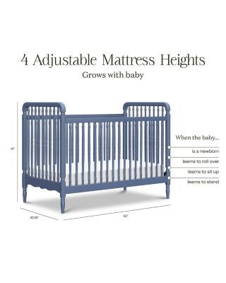 Liberty 3 in 1 Convertible Spindle Crib with Toddler Bed Conversion Kit