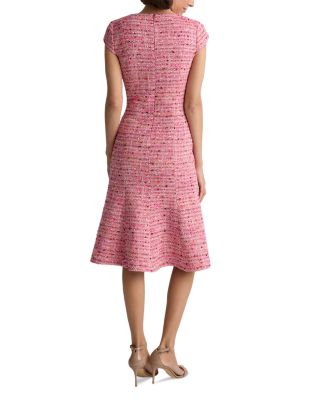 Provence Tweed Cap Sleeve Dress