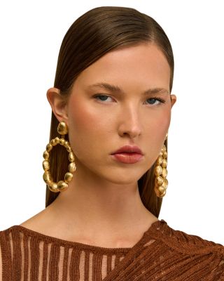Sira Gold Foiled Open Drop Earrings