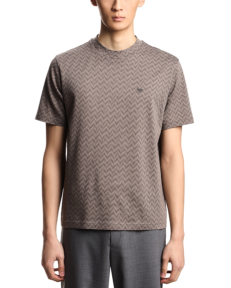 Emporio Armani Icon Two Tone Chevron Motif T-Shirt