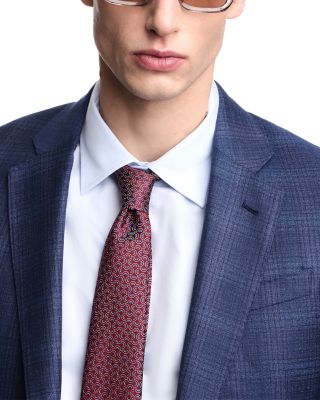 G Line Regular Fit Single Breasted Notch Lapel Jacket in Super 130s Wool