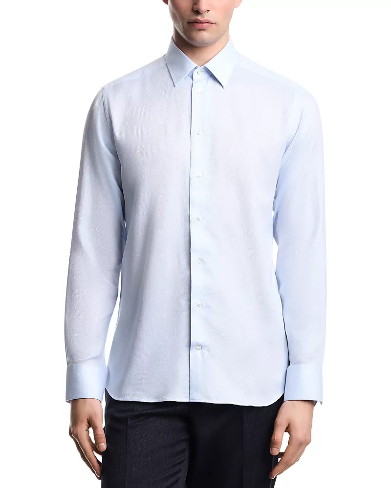 Emporio Armani New York Regular Fit Textured Shirt