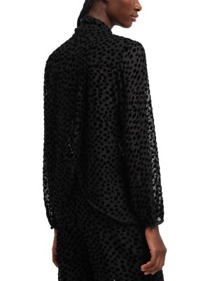 Tulle and Velvet Blouse