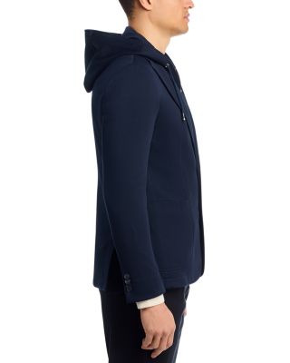 Hanry Slim Fit Jersey Sport Coat with Removable Hood