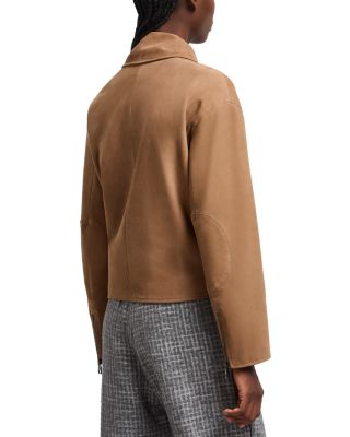 Nubuck Leather Biker Jacket