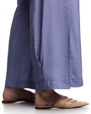 Techno Rayon Wide Leg Trousers