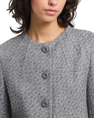 Tricot Effect Jacquard Jacket
