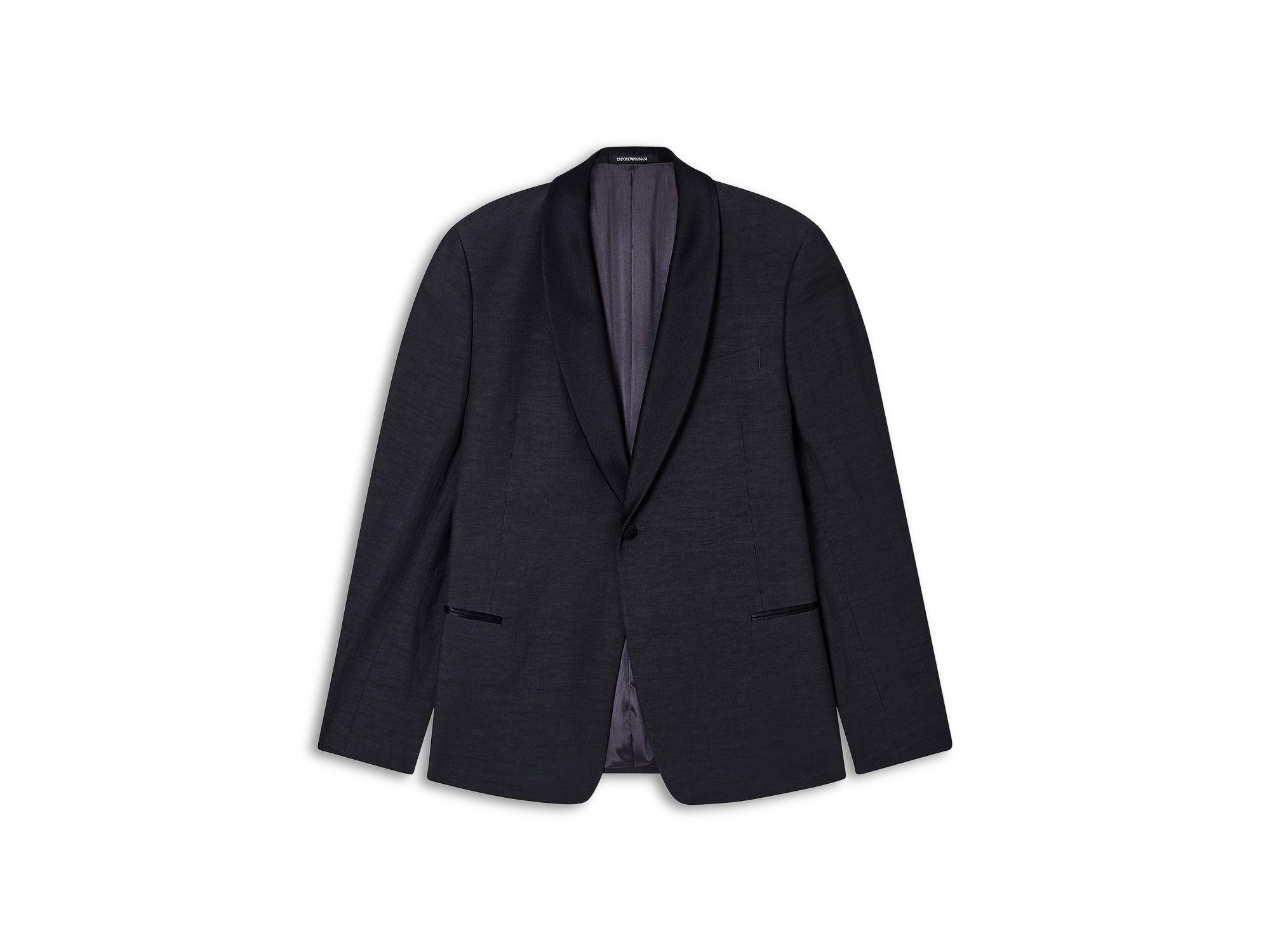 Executive Line Regular Fit Linen Blend Dinner Jacket — Image 5