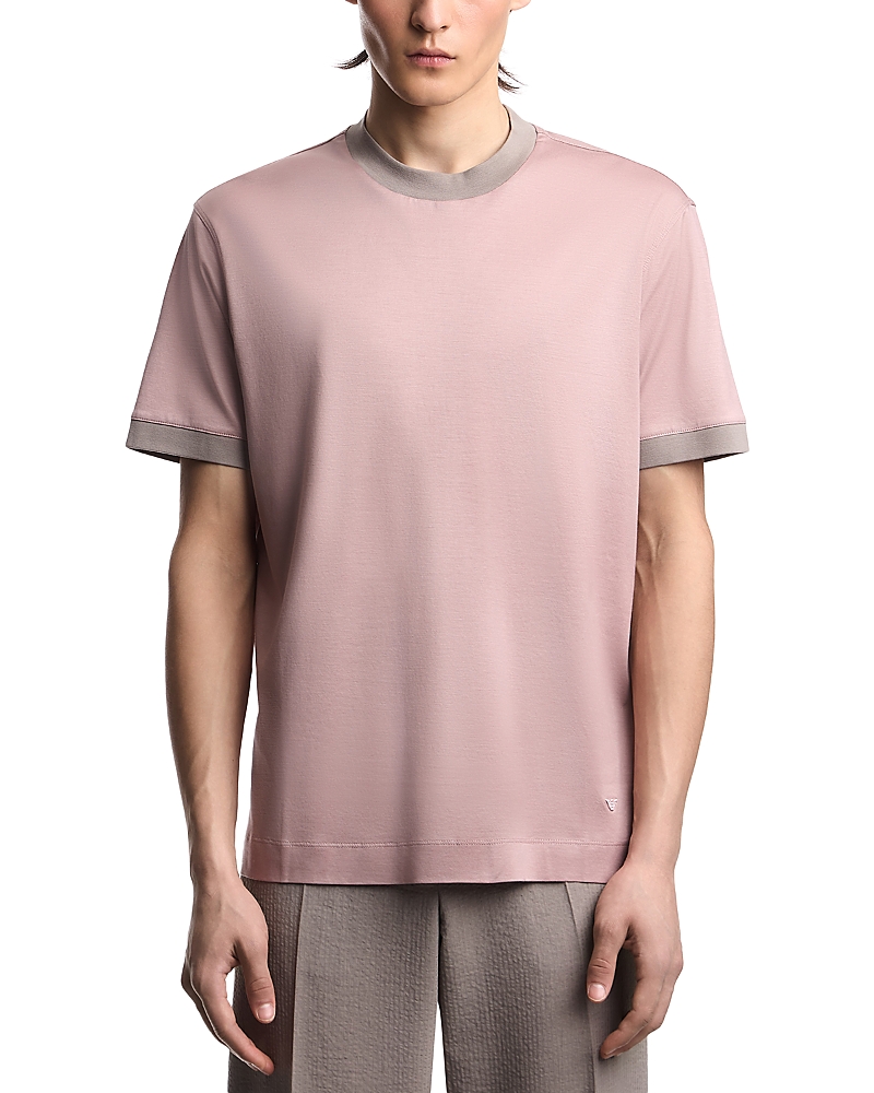 Emporio Armani Contrast Hem Cotton Blend T-Shirt