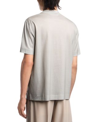 Geometric Square Jacquard T-Shirt