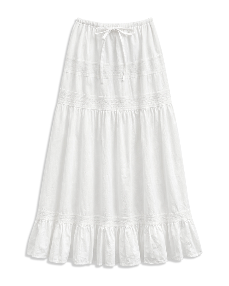 KatieJnyc Girls' Tween Sofie Tiered Maxi Skirt - Big Kid