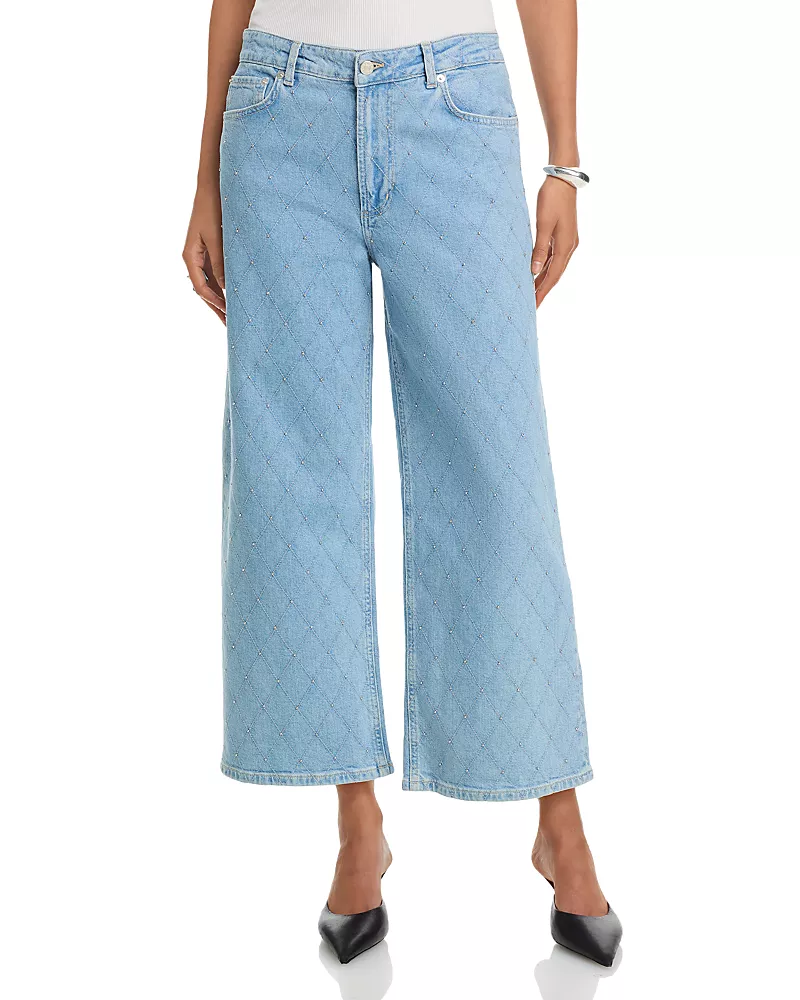 Rails Getty High Rise Crop Jeans in Quilt Stud