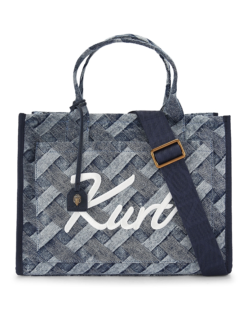 Kurt Geiger London Kurt Woven Denim Tote