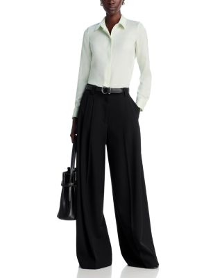 Classic Fitted Silk Shirt