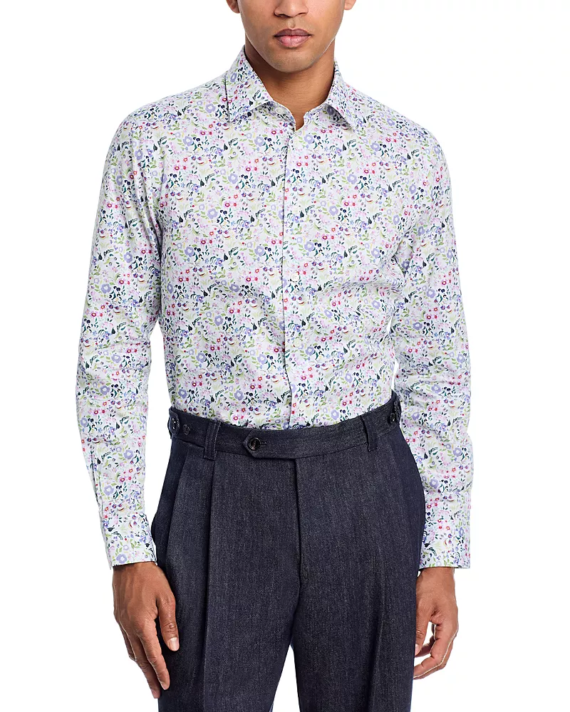 Paul Smith Tailored Fit Floral Print Shirt