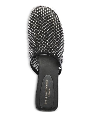 Women's Crystal Mesh Slide Sandals