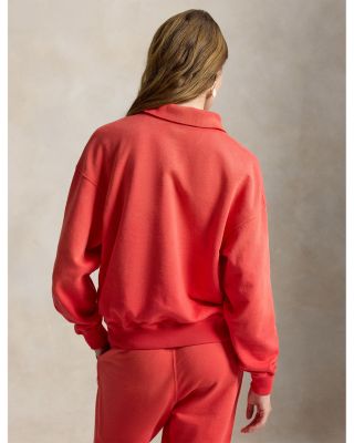 Lightweight Fleece Long Sleeve Polo