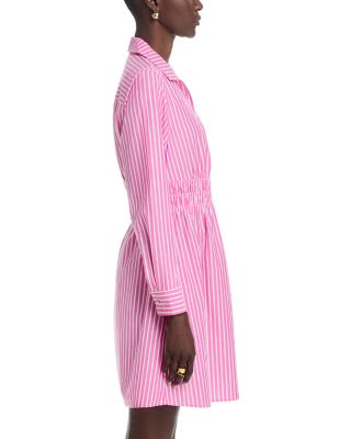 Sunlit Stripe Long Sleeve Shirt Dress