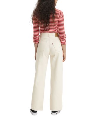 Ribcage Wide Leg Jeans in Barely Freezing