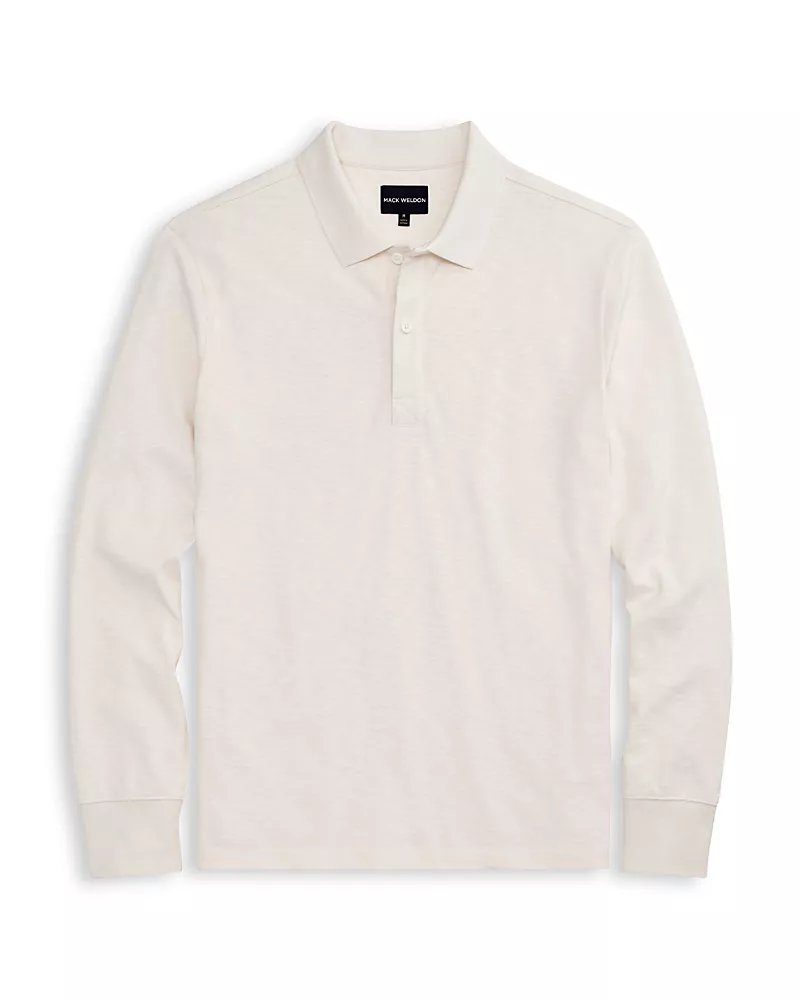 Mack Weldon Heavyweight Long Sleeve Polo Shirt
