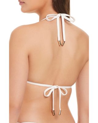 Crochet Inset Triangle Top & Tie Side Bottom