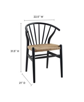  Flourish Spindle Wood Dining Side Chair, Set of 2