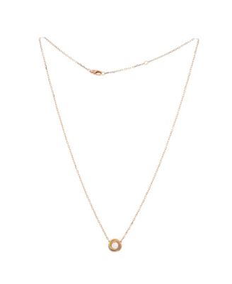  Trinity Diamond Pendant Necklace 18K Tricolor Gold and Diamond, 16"