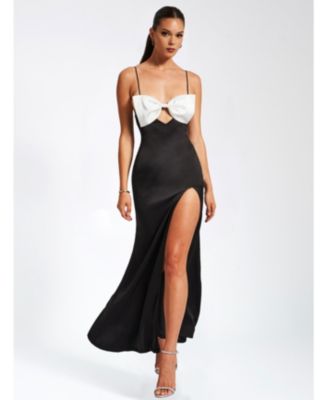  Eleanor Bow Satin Gown