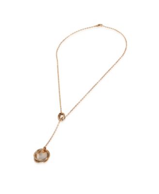  Trinity Lariat 18k 3 Tone Gold Necklace