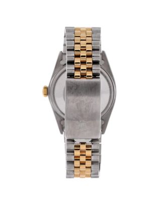  Oyster Perpetual Datejust Automatic Watch in Stainless Steel and Gold with Diamond Markers 36mm