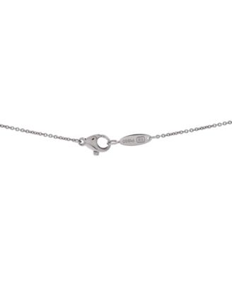  Loop Full Motif Pendant Necklace Platinum with Diamonds, 15.75"